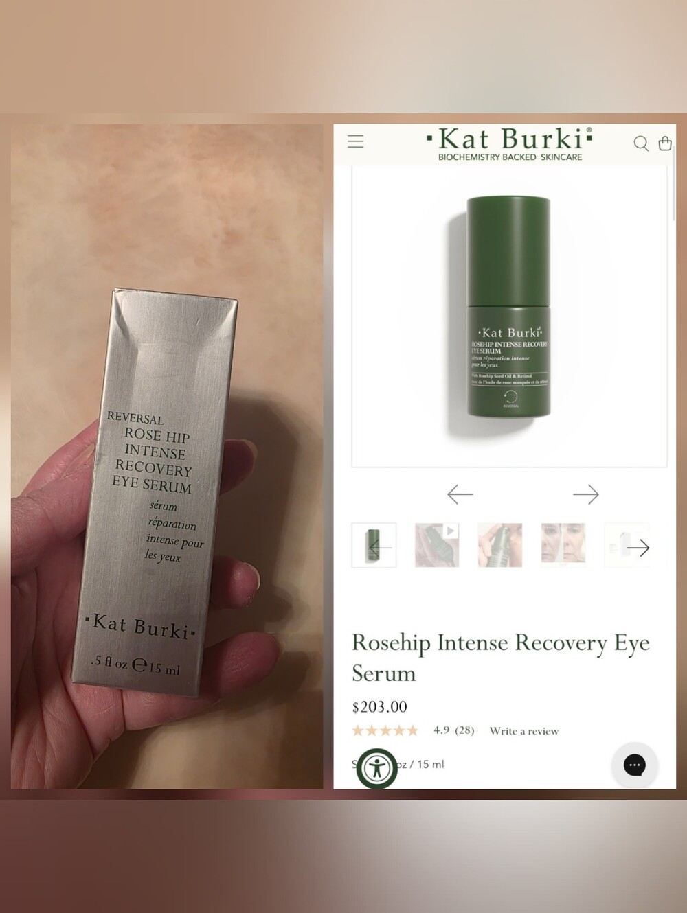 Rosehip Intense Recovery Eye Serum